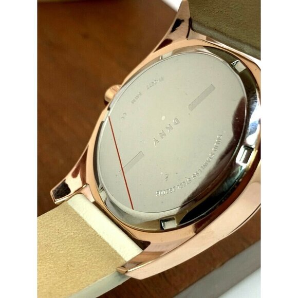 DKNY Women\'s Watch NY2877 Nolita Quartz Silver Dial Rose Gold 34mm Tan L… main image 4